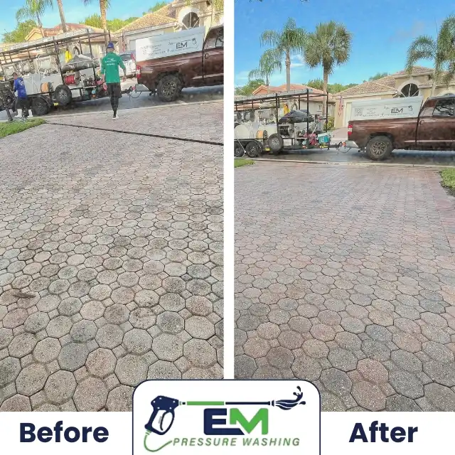 Driveway Pressure Washing in Wellington, FL